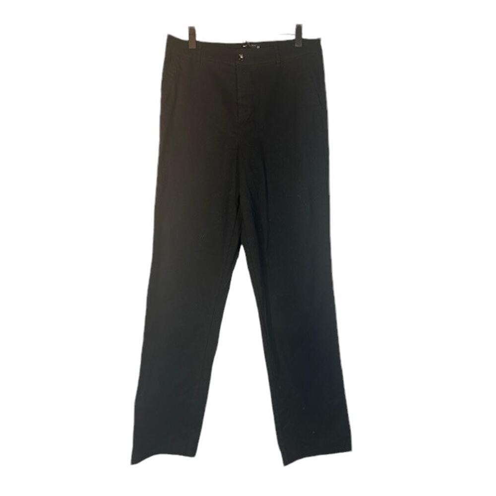 ASOS Black Classic Dressy Cotton Blend Button Fly Trouser Slacks Men Sz 33